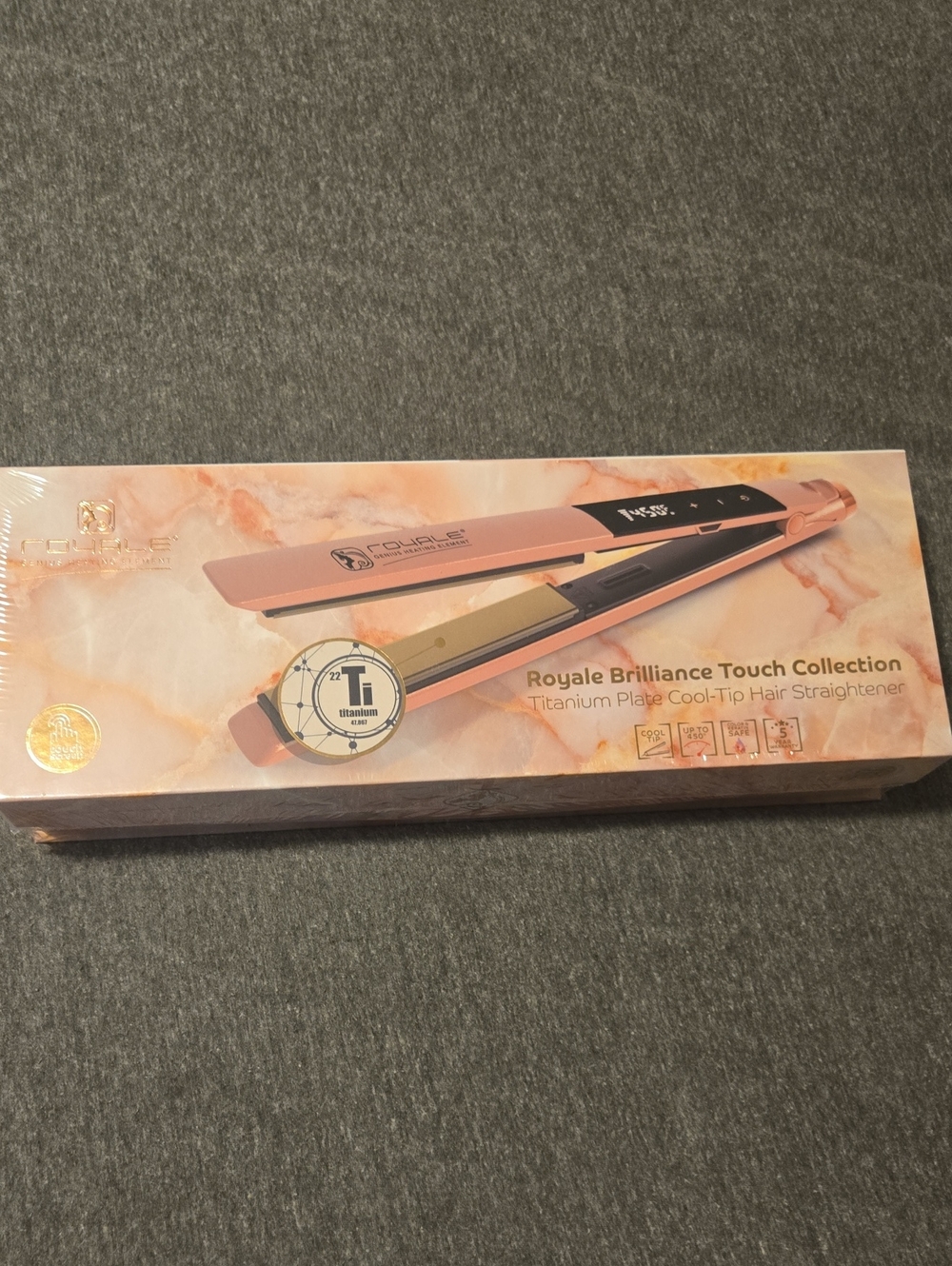 Royale Brilliance Touch Pink Titanium Hair Straightener
